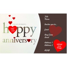 Red Heart Anniversary Card